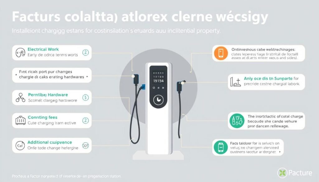 Facteurs coût installation borne recharge