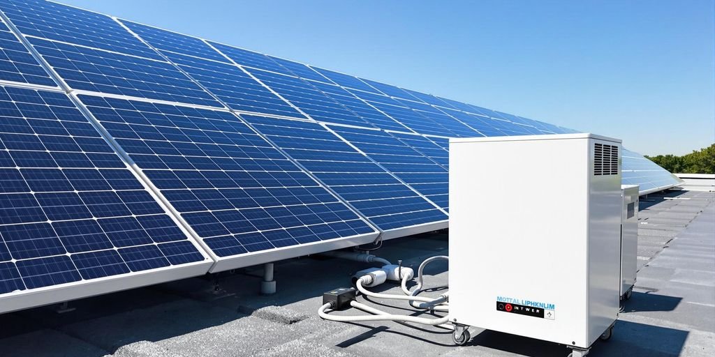 Solar panels and lithium battery