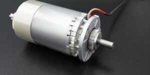 Electric motor with gears