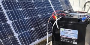 Solar panel and battery