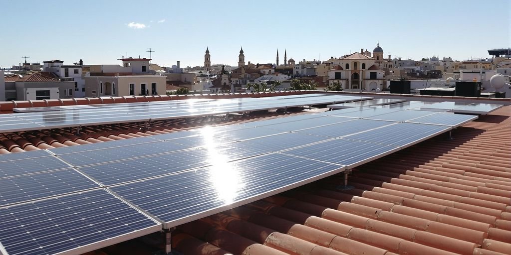 panneaux solaires Marseille: Panneaux solaires sur toit à Marseille