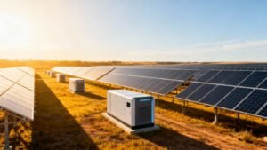 Panneau solaire et stockage d'énergie renouvelable