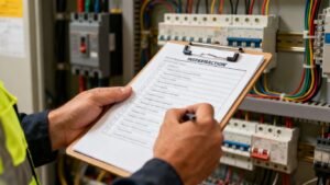 Main électrique et tableau de disjoncteurs
