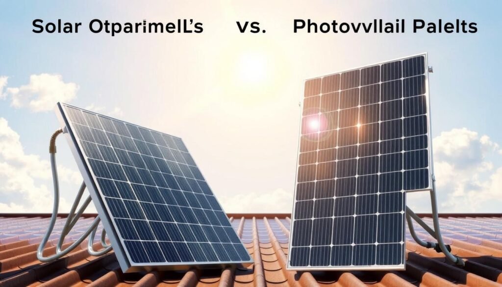 différence panneau solaire thermique et photovoltaïque