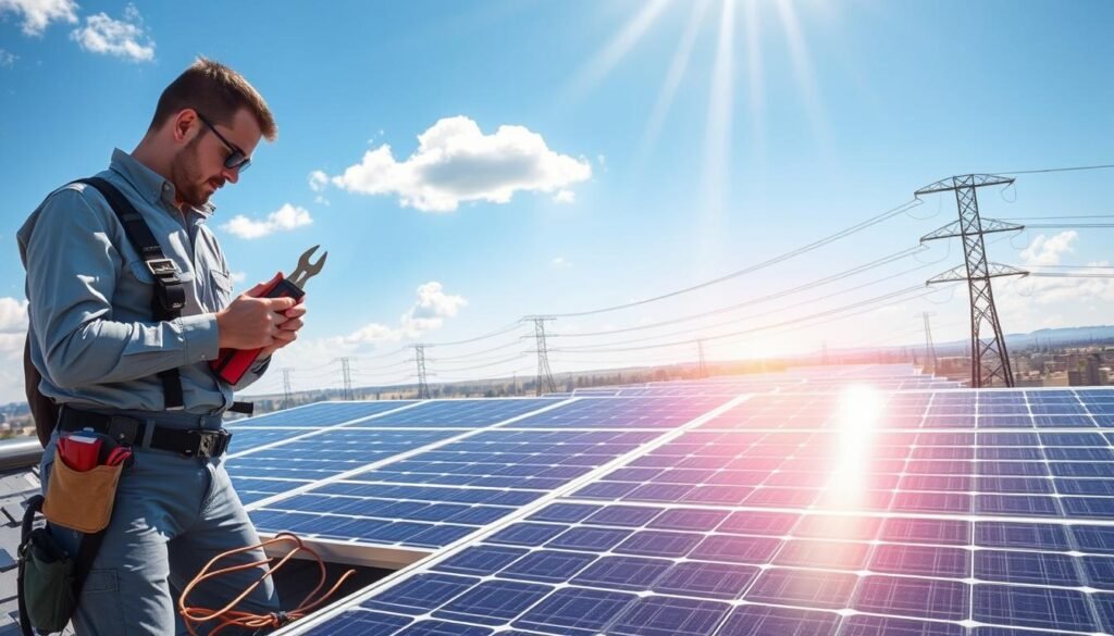 raccordement panneau solaire