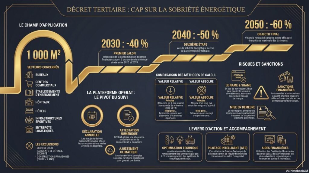 Décret tertiaire : enjeux, obligations et impacts sur les bâtiments professionnels 5 Le Decret Tertiaire energetique