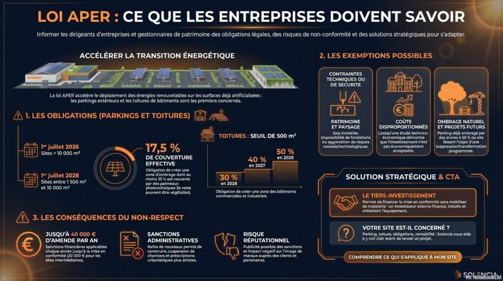Loi APER : obligations, exemptions et conséquences pour les entreprises en 2026 3 Loi APER obligations, exemptions et conséquences pour les entreprises
